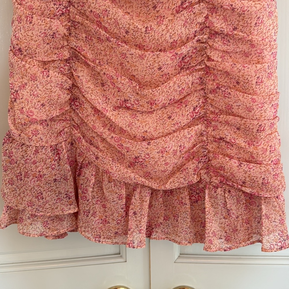 ASTR the Label Ruched Ruffle Mini Dress - Picture 3 of 7
